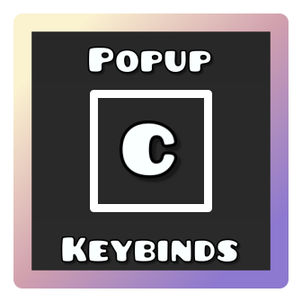 Logo for the mod Popup Keybinds